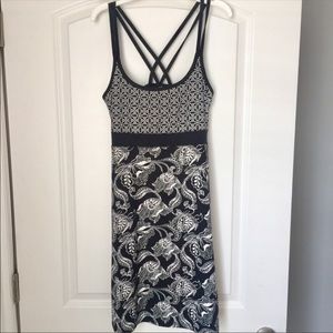Lola Black /white Print Dress M.